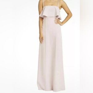 J603.Show Me Your Mumu Monaco Ruffle Gown Vintage Rose Small NWT